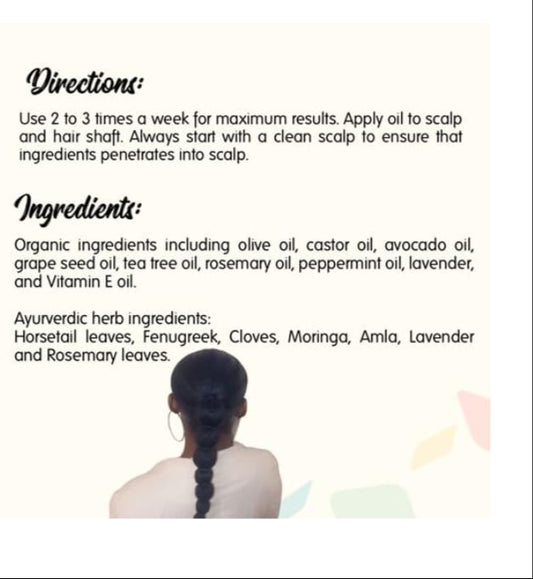 Organic Ayurvedic (4 oz) Oil