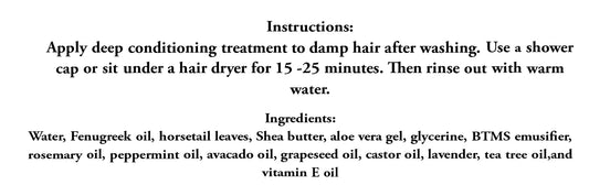 Deep Conditioning Hair Treatment