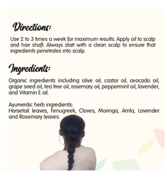 Organic Ayurvedic (4 oz) Oil and Mist (8 oz) Package